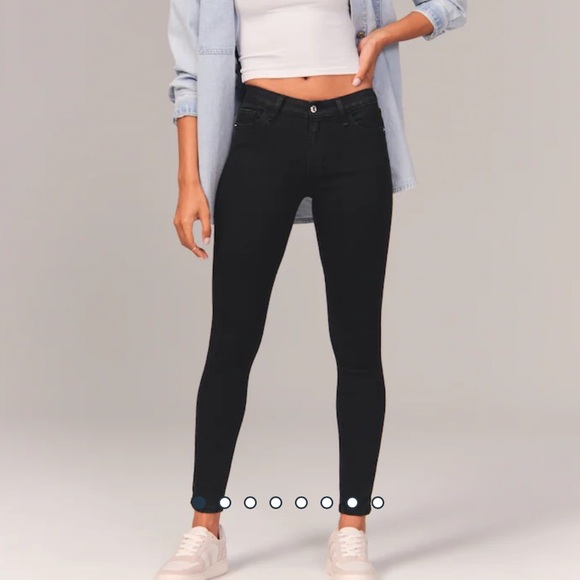 Abercrombie NEW super skinny mid rise jeans size 25 - Picture 2 of 7